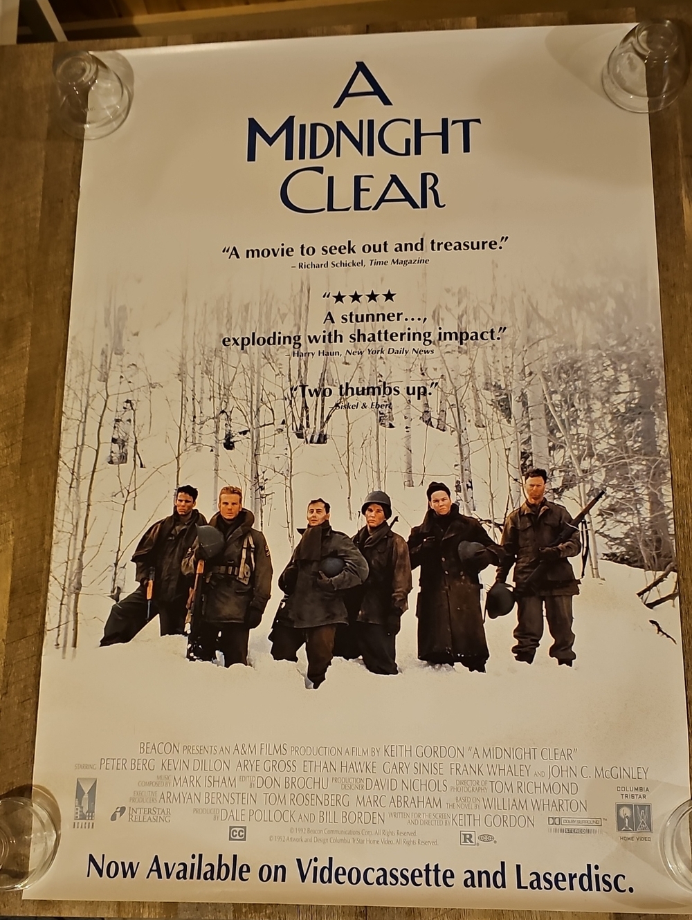 Vintage 1992 A Midnight Clear Original Video Promo Movie Poster